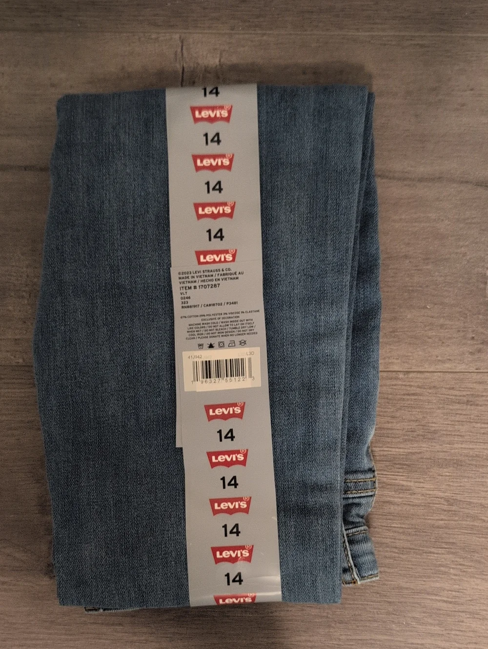 Levi's Men's Skinny Jeans - Light Blue Denim